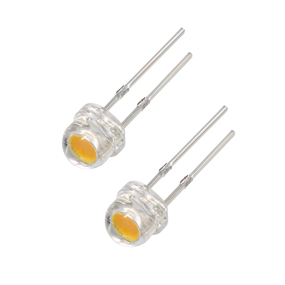 Ludwigia Super Red - 50PCS Chapéu De Palha LED Diodo