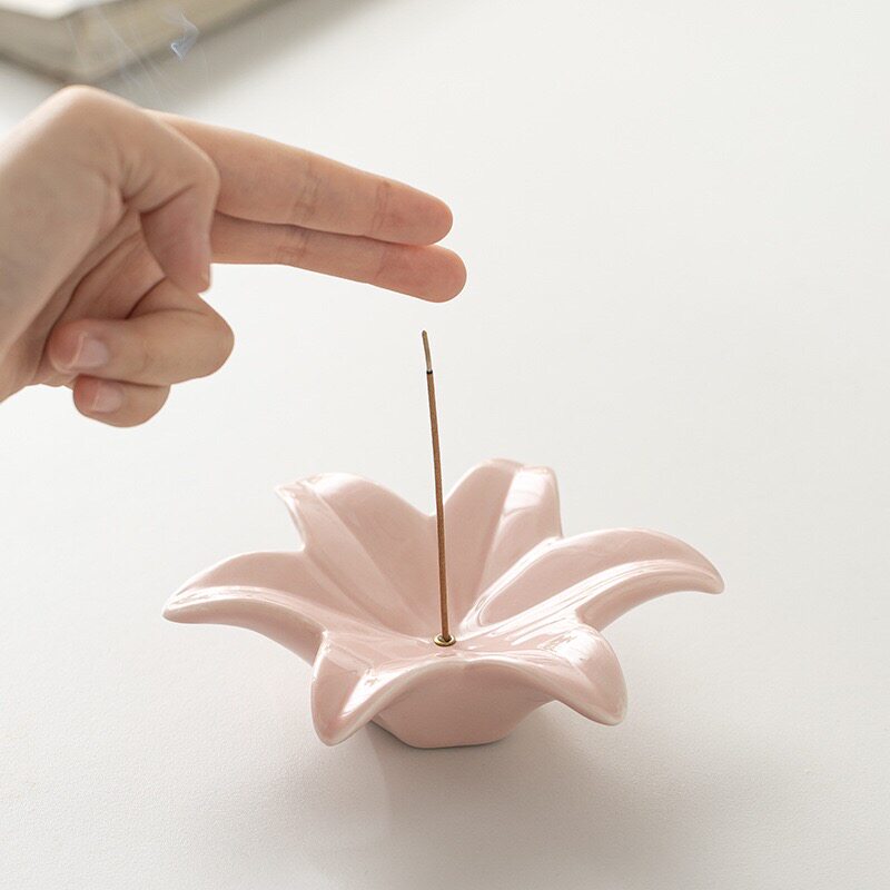 Diffuser Lily Glass - Queimador de Incenso Criativo de Cerâmica