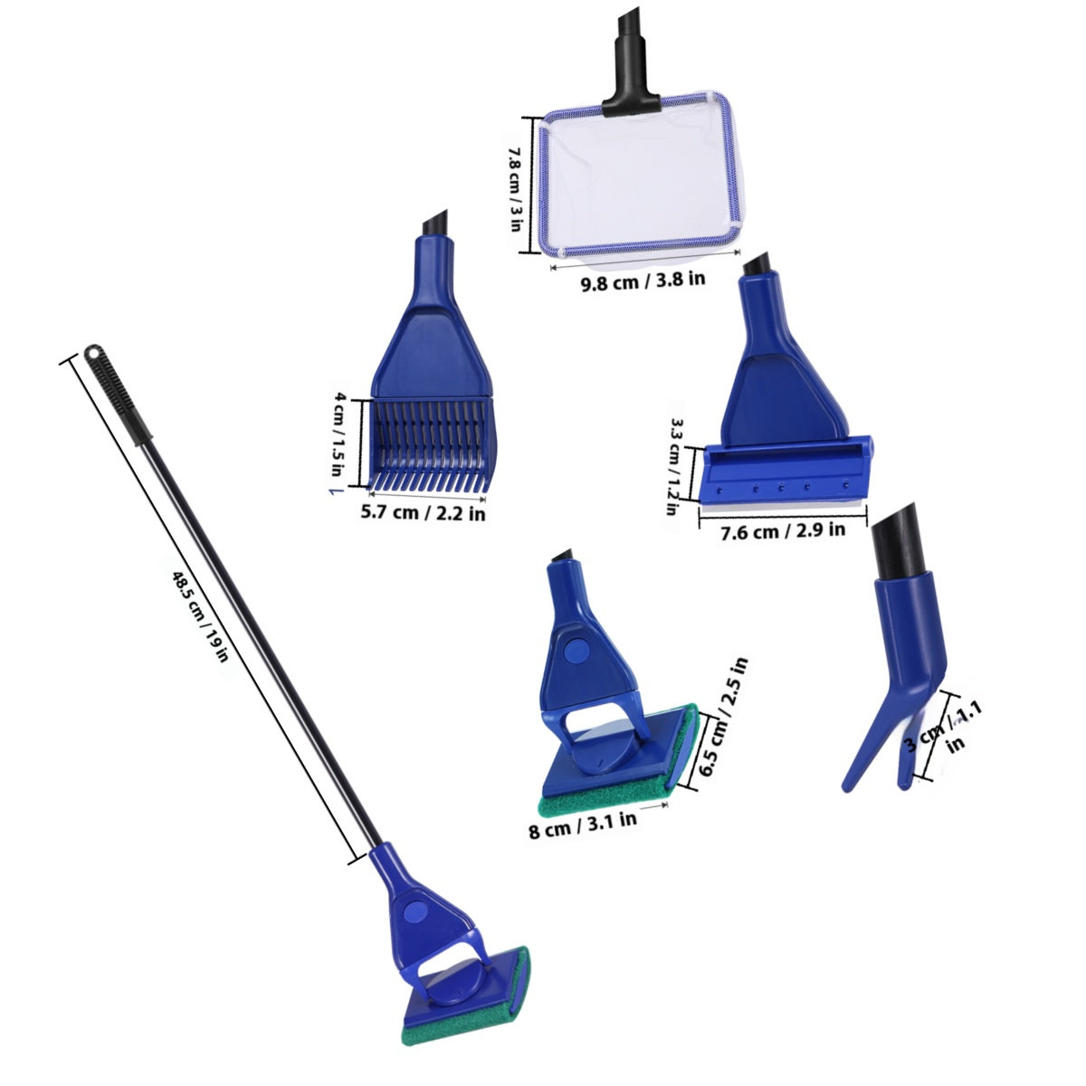 Kit de Limpeza de Aquário 5 em - Planted Aquarium Tool Kit avaliação e preço