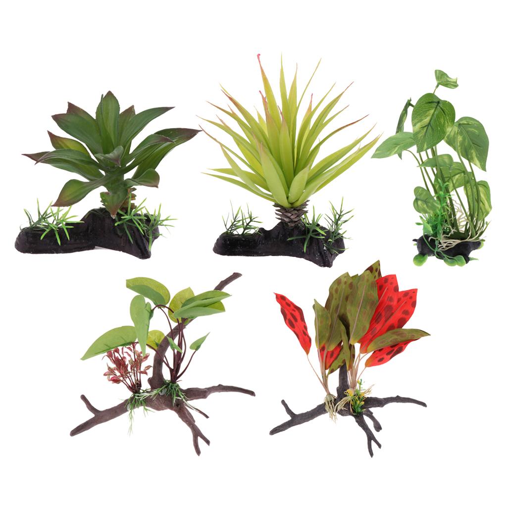 Réptil terrário planta artific - Planted Aquarium Jungle avaliação e preço
