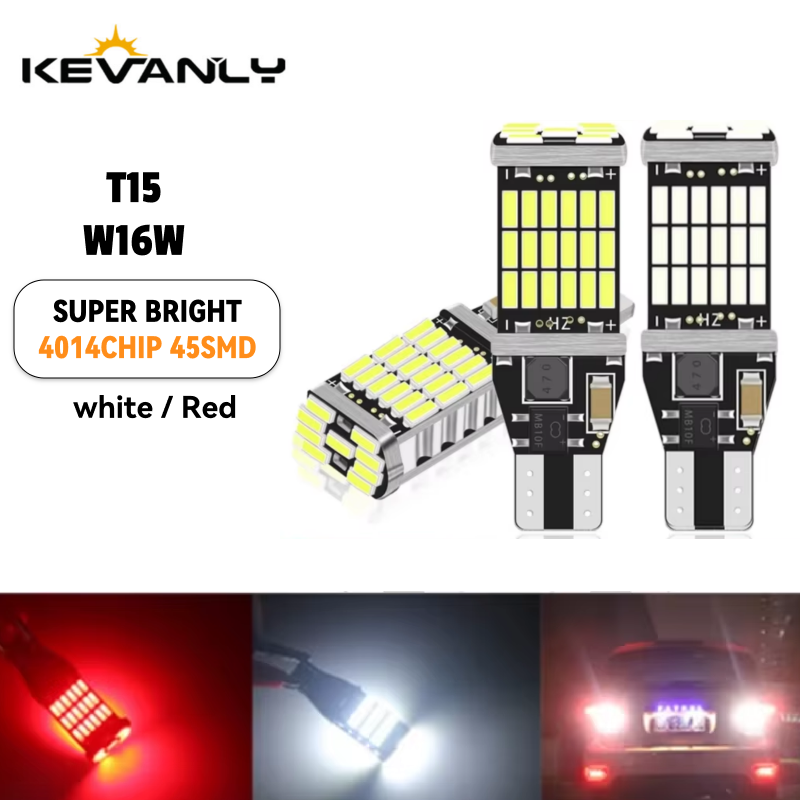 2pcs T15 luz reversa W16W Led  - Ludwigia Super Red avaliação e preço