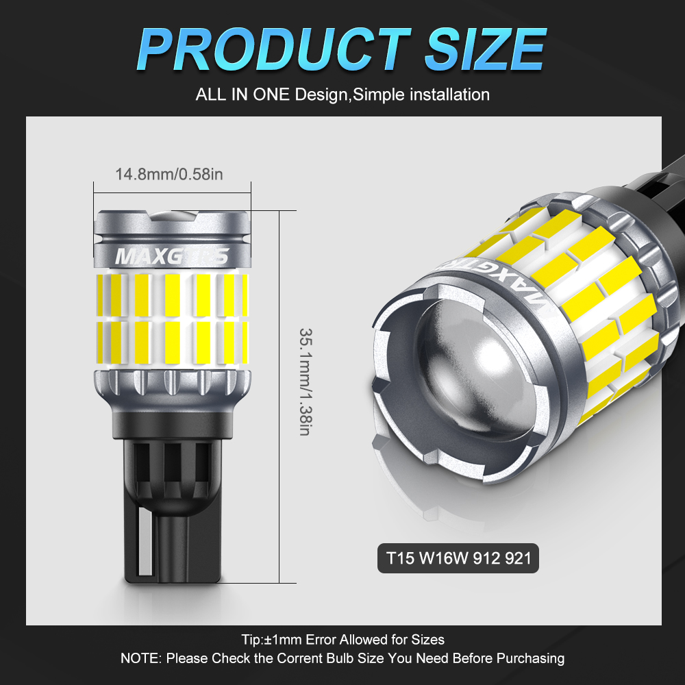 2x Luzes de Ré LED Canbus T15  - Ludwigia Super Red avaliação e preço
